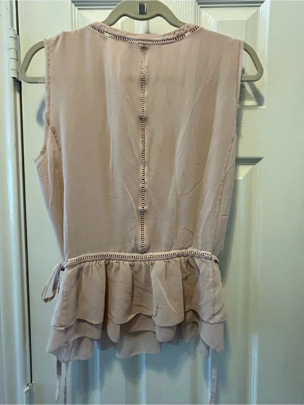 Tory Burch Dusty Rose Sleeveless Peplum Camisole